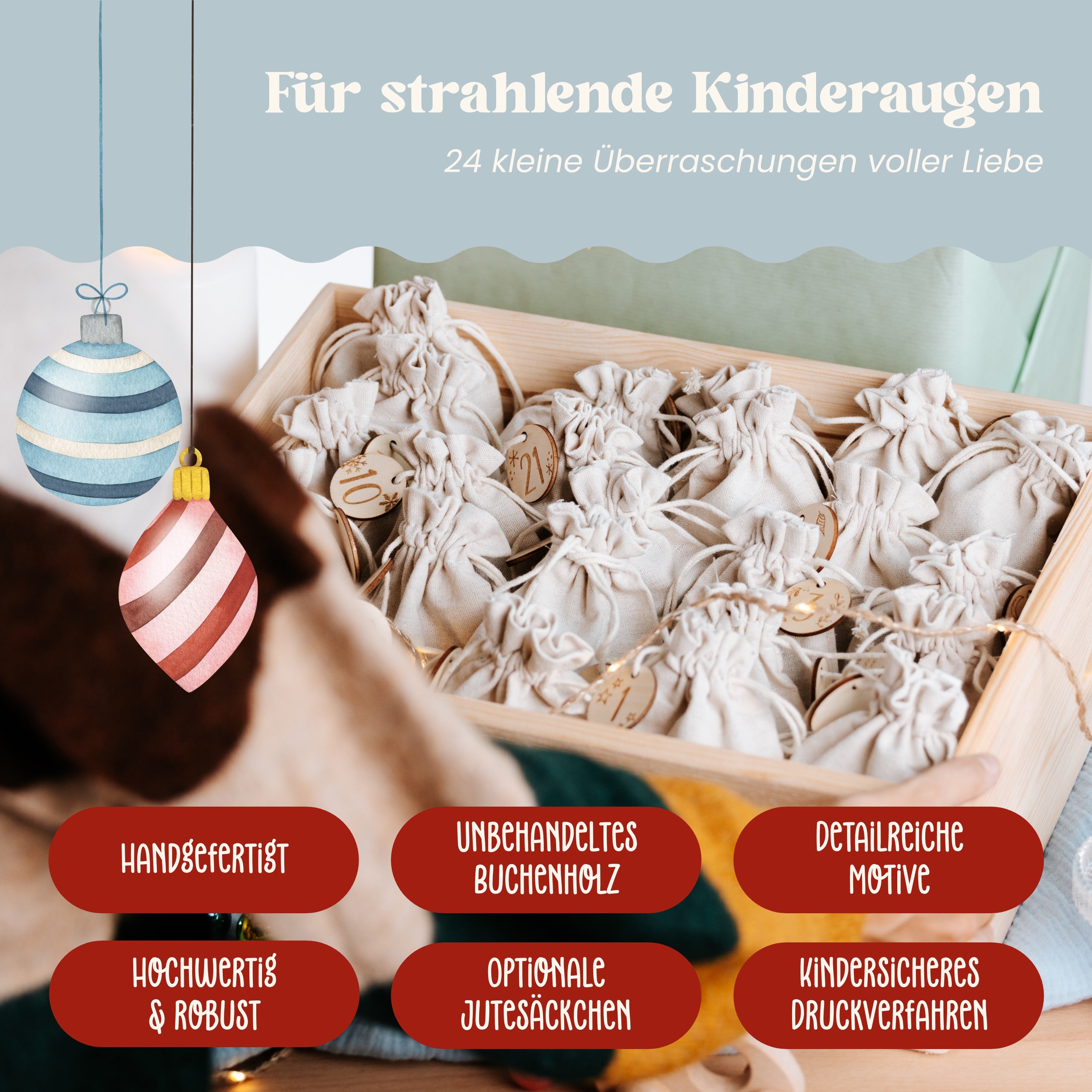 Adventskalender Kiste | Design 01 | Freundebande